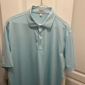 Peter Millar Light Blue Men's Polo Shirt